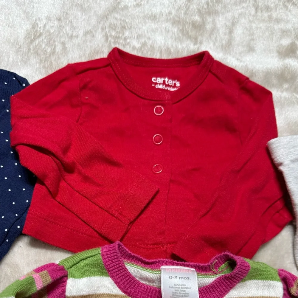 Baby Girl Winter Clothes Bundle Lot | 0-3M | Carter’s, Gymboree, Modern Moments